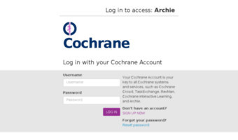 archie.cochrane.org