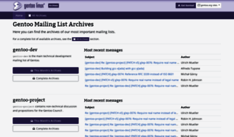 archives.gentoo.org