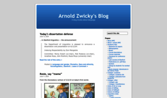 arnoldzwicky.org