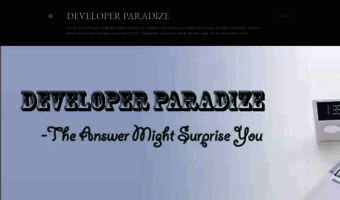 developer-paradize.blogspot.com