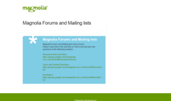 forum.magnolia-cms.com