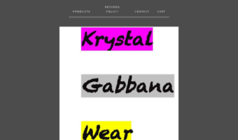 krystalgabbanawear.bigcartel.com