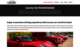 luxurycarrentaldubai.com