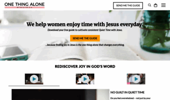 onethingalone.com