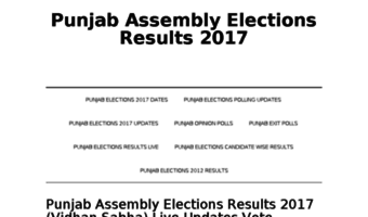 punjabelectionsresults2017.in