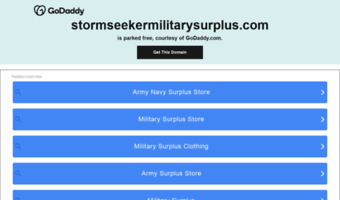 stormseekermilitarysurplus.com