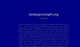 strategicinsight.org