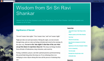 wisdomfromsrisriravishankar.blogspot.com