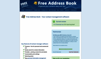 free mailing address book software