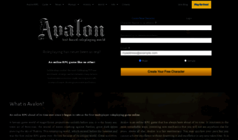 Online RPG Game, Avalon