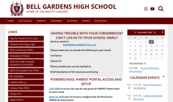 bell gardens school loop log in
