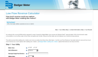 calculatelowflow.badgermeter.com