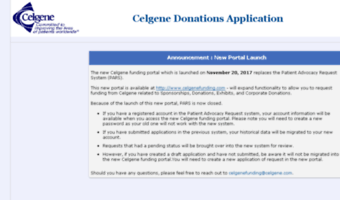 celgenesponsorshipsanddonations.com