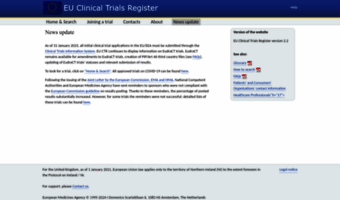 clinicaltrialsregister.eu