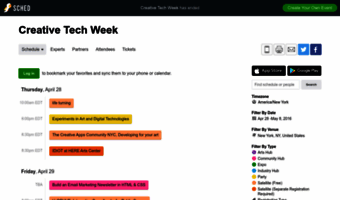 creativetechweek2016.sched.org