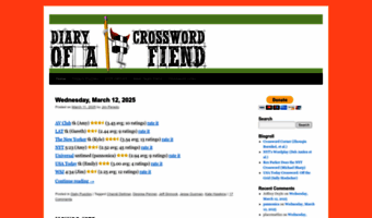 Thursday, June 8, 2023  Diary of a Crossword Fiend