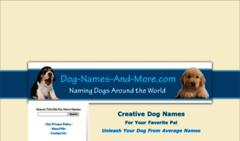 dog-names-and-more.com