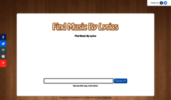 findmusicbylyrics.com