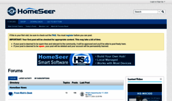 how search homeseer forum