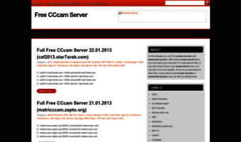 free cccam server 2012