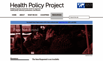 healthpolicyproject.com