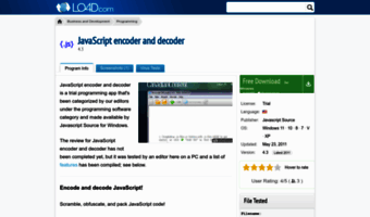 javascript-encoder-and-decoder.en.lo4d.com