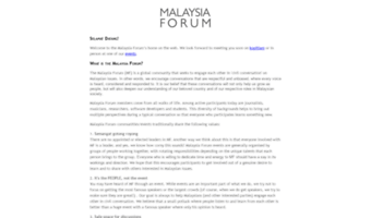 malaysiaforum.org