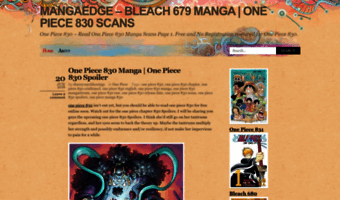 Mangaedge Wordpress Com Observe Mangaedge Wordpress News Bleach 679 Manga One Piece 0 Scans One Piece