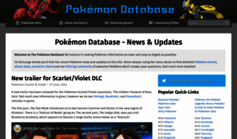 Pokémon Database -- the fastest way to get your Pokémon information