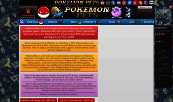 Pokemon Pets Online - A Pokemon MMO RPG Game For Pokemon Masters - Pokemon  Go Players and Fans : r/PokemonPets