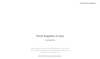 pond-supplies-4-less.com