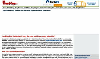 most updated proxy websites