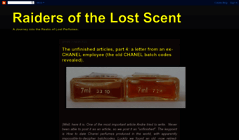Raiders of the Lost Scent: The unfinished articles, part 3: Chanel Egoiste  (June, 2015)
