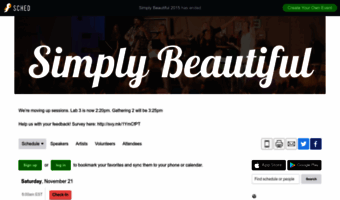 simplybeautiful2015.sched.org