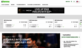 Tennis Live Scores, News, Videos, Player Rankings