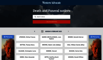 tributes.westernadvocate.com.au