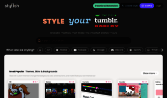 Website Themes & Skins by Stylish, Userstyles.org