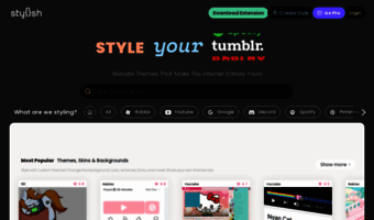 Website Themes & Skins by Stylish, Userstyles.org