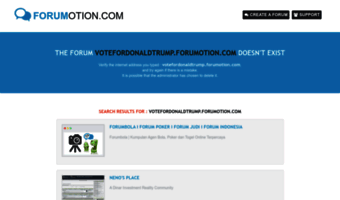 votefordonaldtrump.forumotion.com